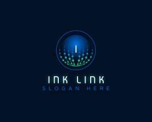 Network Link Technology logo design