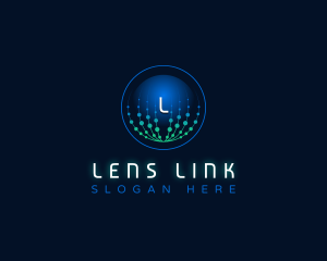 Network Link Technology logo design