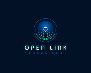 Network Link Technology logo design