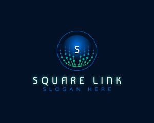 Network Link Technology logo design