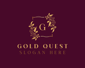 Gold Flower Boutique logo design