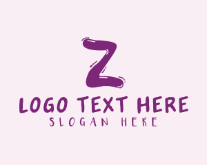 Purple Liquid Soda Letter Z logo