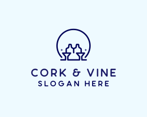 Minimalist Cocktail Bar logo design