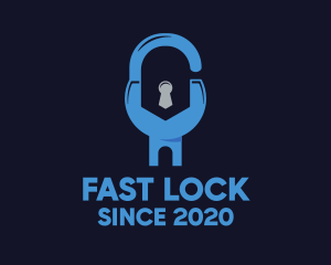 House Security Lock logo design