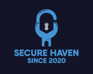 House Security Lock logo design