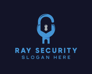 House Security Lock logo design