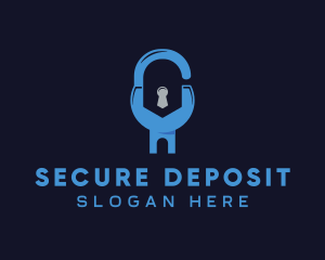 House Security Lock logo design