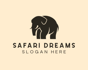 Wild Elephant Safari logo design