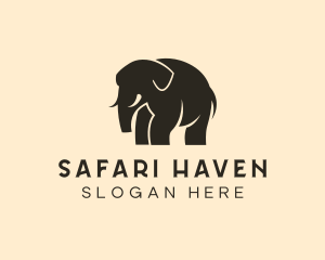 Wild Elephant Safari logo design