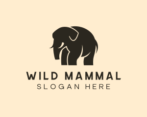 Wild Elephant Safari logo design