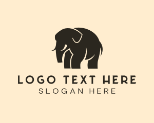 Mammal - Wild Elephant Safari logo design