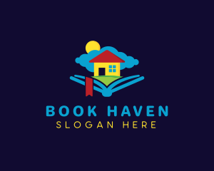 Kindergarten Book School logo design