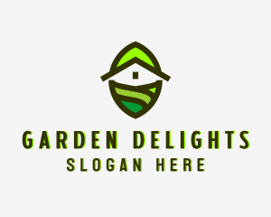 Home Gardening Lawn Care logo design