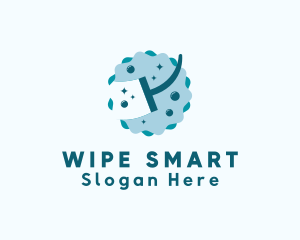 Cleaning Sanitation Wiper logo design