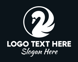 Circle - White Swan Circle logo design