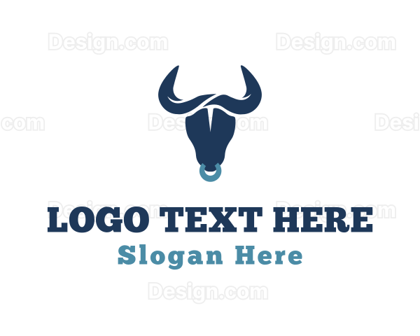 Wild Bull Horns Logo