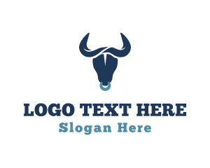 Food - Wild Bull Horns logo design