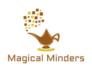 Digital Magic Lamp logo design