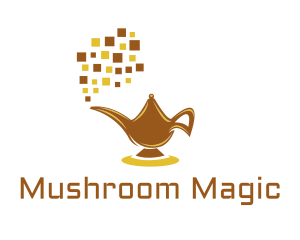 Digital Magic Lamp logo design