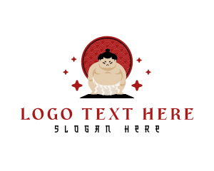 Oriental Sumo Wrestler logo