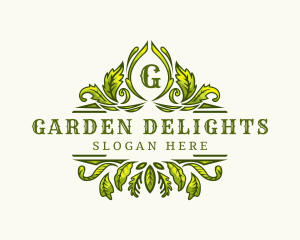 Elegant Gardening Foliage logo design