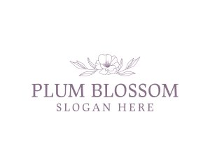 Floral Leaf Wordmark logo