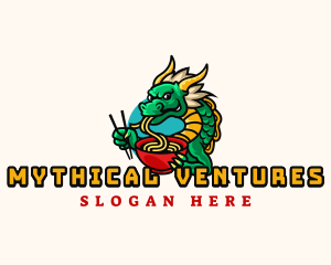 Dragon Noodle Food logo design