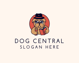 Drinking Dog Book logo design