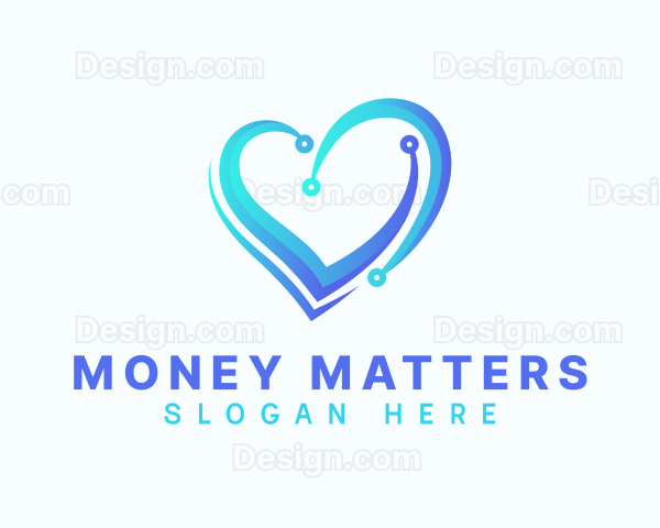 Modern Medical Heart Logo