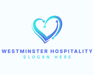 Modern Medical Heart logo design