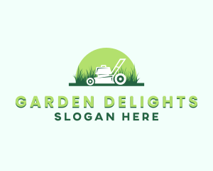 Yard Grass Lawn Mower logo design