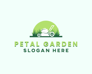 Yard Grass Lawn Mower logo design