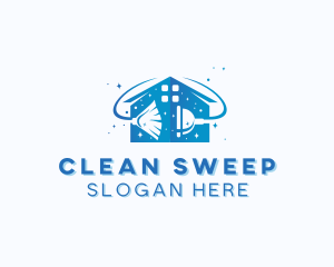 House Cleaning Disinfection logo design