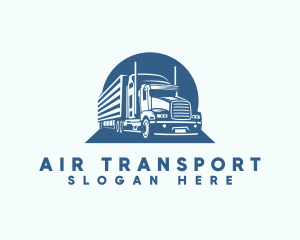 Worldwide Logistics Cargo Truck logo design