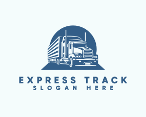 Worldwide Logistics Cargo Truck logo design