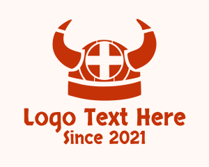 Nordic Viking Helmet logo