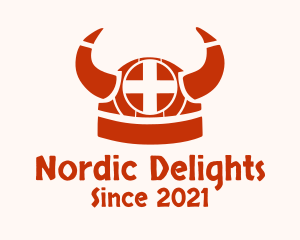 Nordic Viking Helmet logo