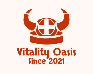 Nordic Viking Helmet logo
