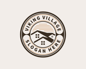 Realtor Village Roofing logo design