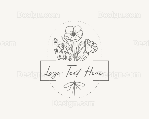 Floral Bouquet Floristry Logo