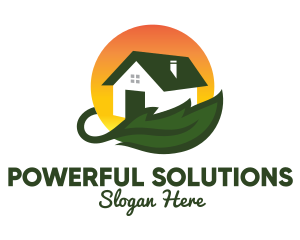 Leaf House Property logo design