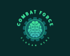 Cogwheel Brain Technology Logo