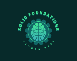 Cogwheel Brain Technology Logo