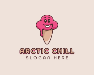 Baby Ice Cream Cone logo design