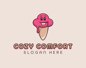 Baby Ice Cream Cone logo design