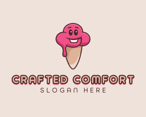 Baby Ice Cream Cone logo design