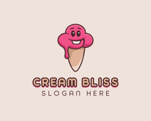 Baby Ice Cream Cone logo design