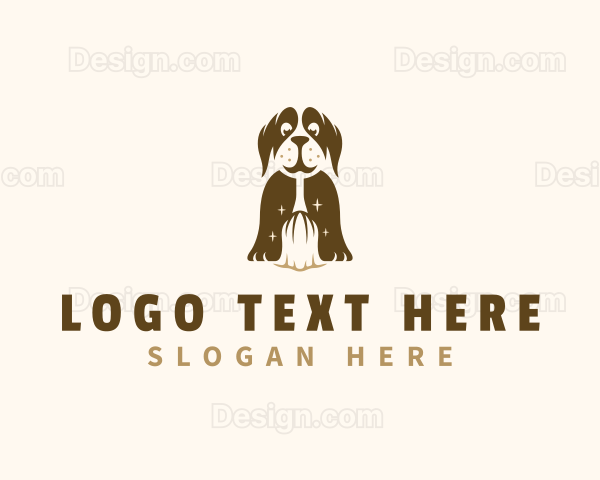 Cleaning Broom Dog Logo