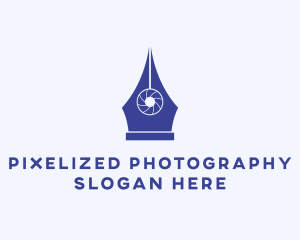 Pen Camera Shutter logo design