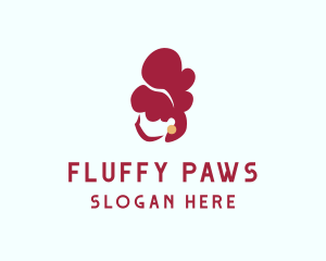 Fluffy Hair Salon logo design